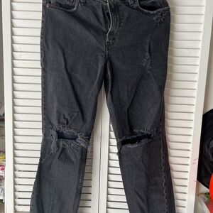 Abercrombie & Fitch The 90s Straight Ultra High Rise ripped Jeans Size 29